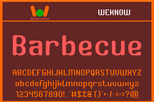 Barbecue font