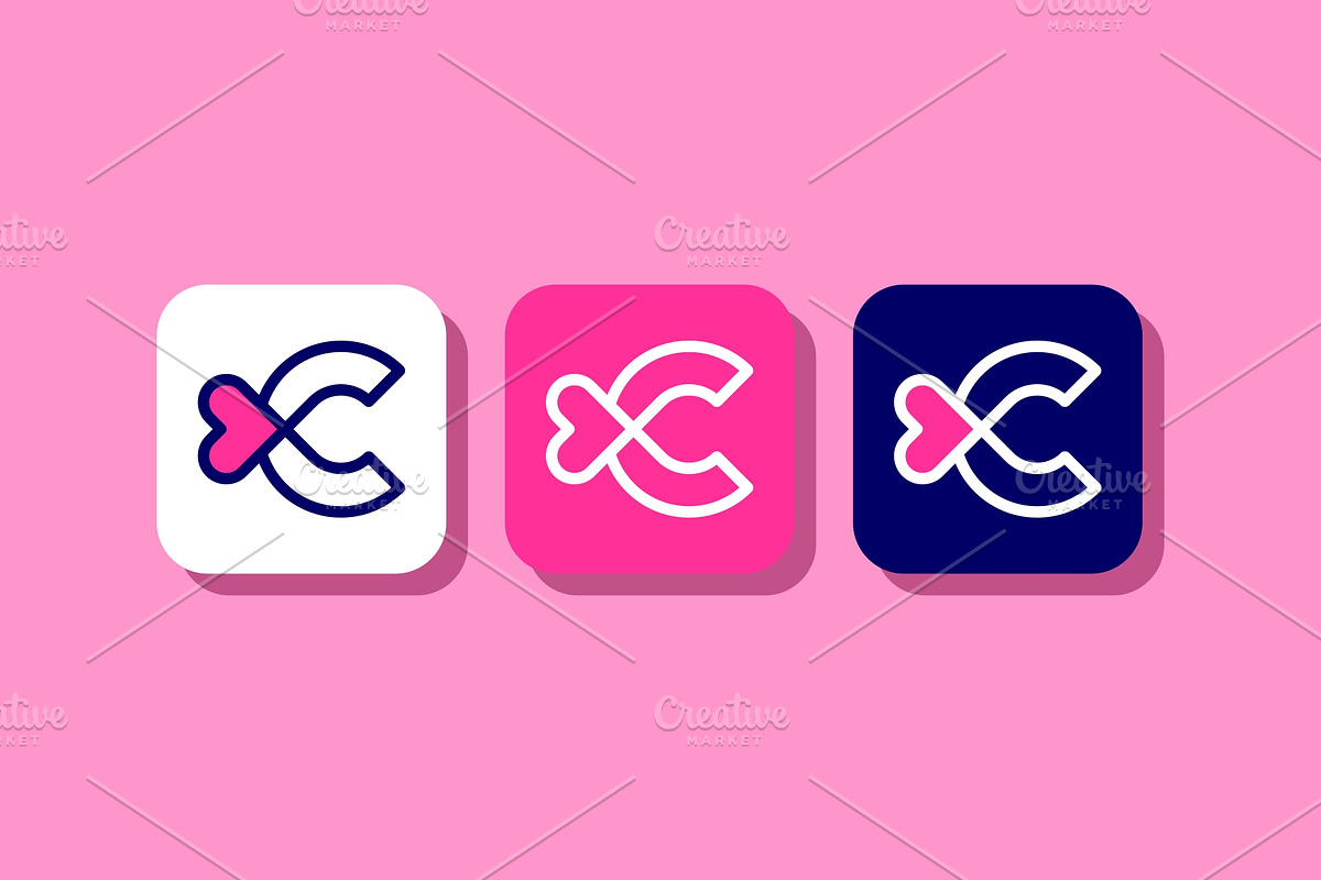 Letter C Love Heart Romance Logo, a Branding & Logo Template by ika trisiana (Photo 5 of 5)