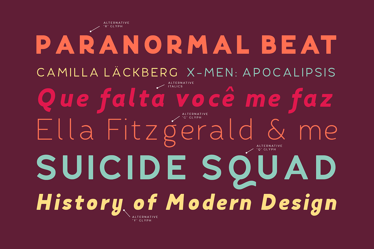 Fibon Neue Family, a Sans Serif Font by Hederae Type Foundry (Photo 5 of 5)