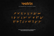 Hunterlife, a Blackletter Font by Vintage Division (Thumbnail 10 of 10)