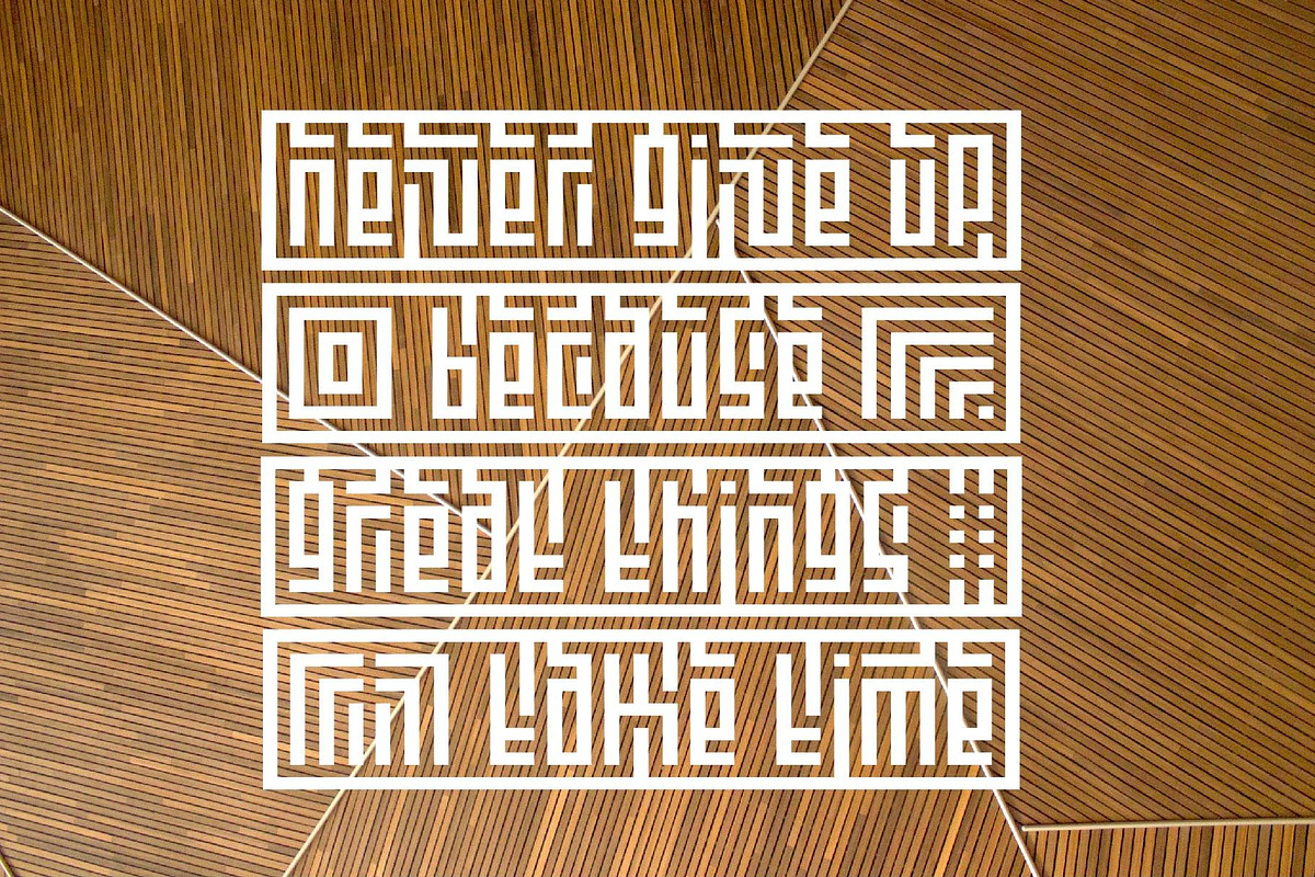 Kufication Root Font, a Handwritten Font by Letterhanna Studio (Photo 4 of 8)