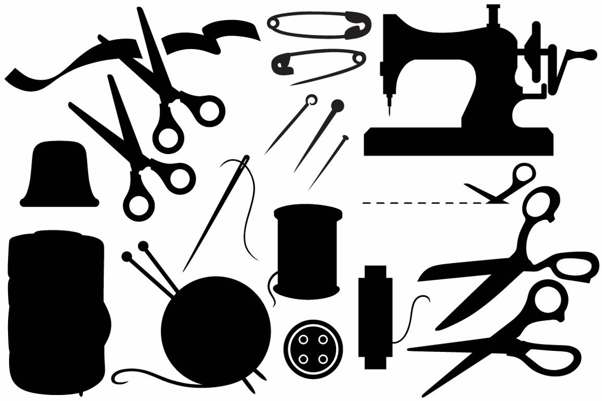 Sewing Items, an Outline Icon by LineworkStock (Photo 2 of 3)