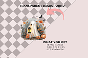 18 Halloween Ghosts Clipart PNG, an Illustration by Anca Digital Vibe (Thumbnail 7 of 7)