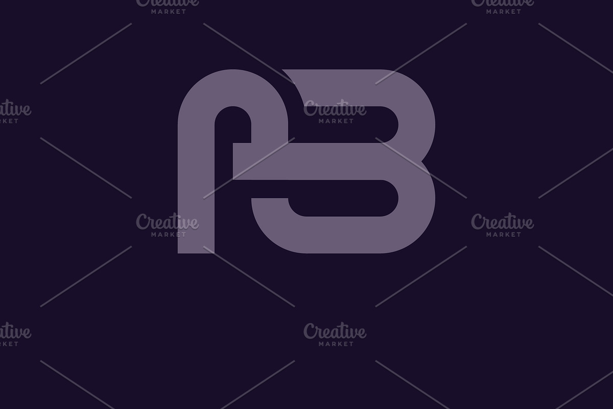 AB logo. Vector modern letter design, a Branding & Logo Template by T.Vooka