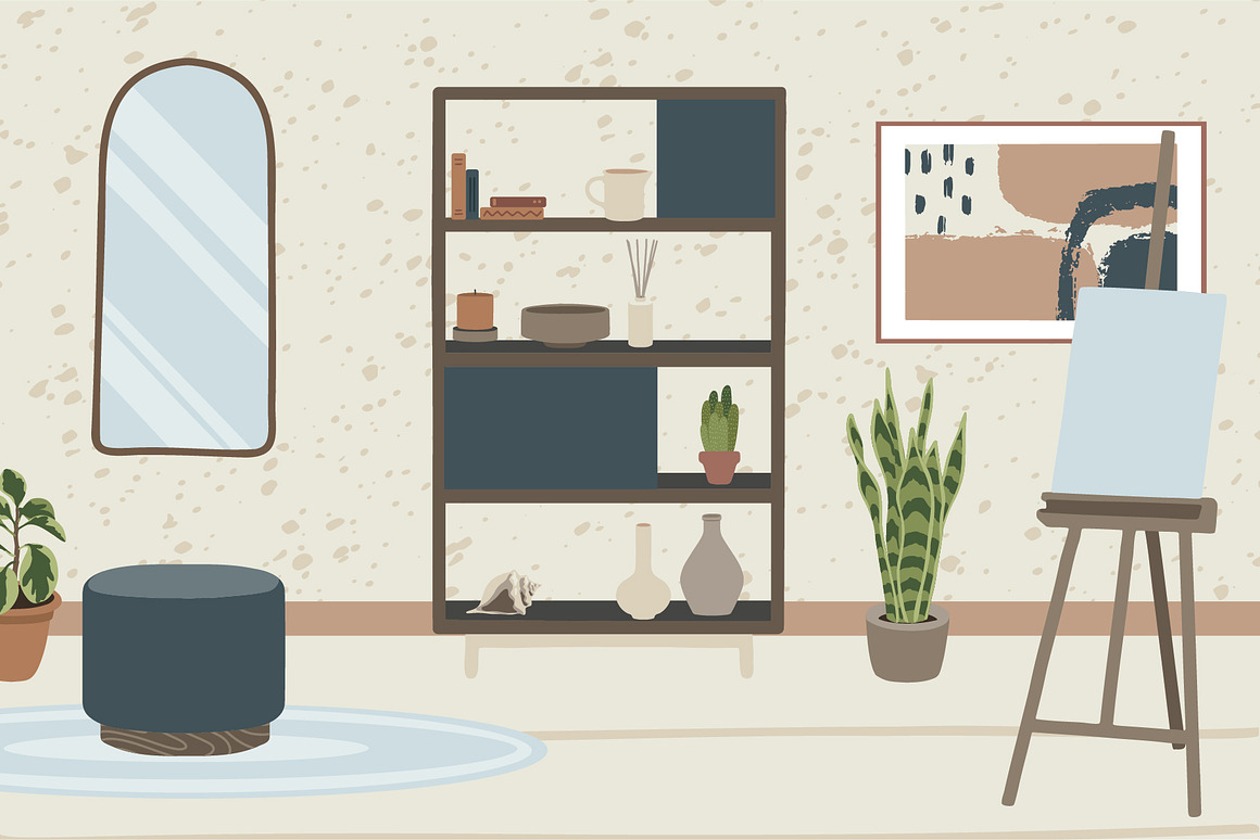 LIVING ROOM INTERIOR CREATOR & decor, an Animal Illustration by Alina Mubarak (Photo 7 of 7)