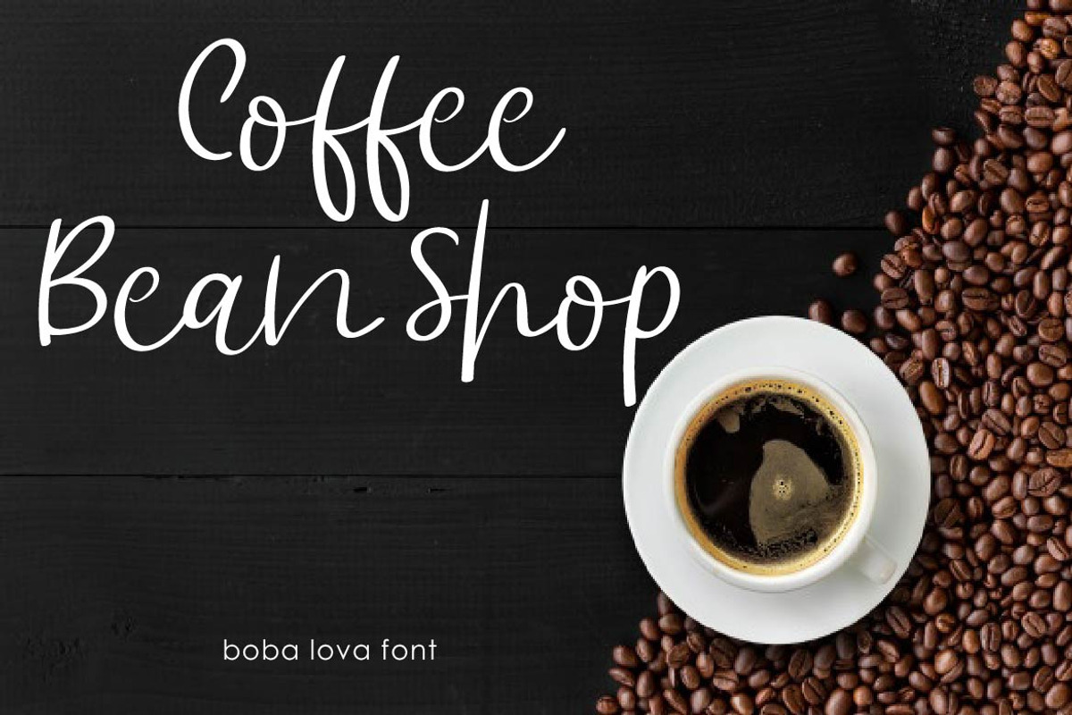 Boba Lova, a Script Font by AMINMARIO (Photo 5 of 12)