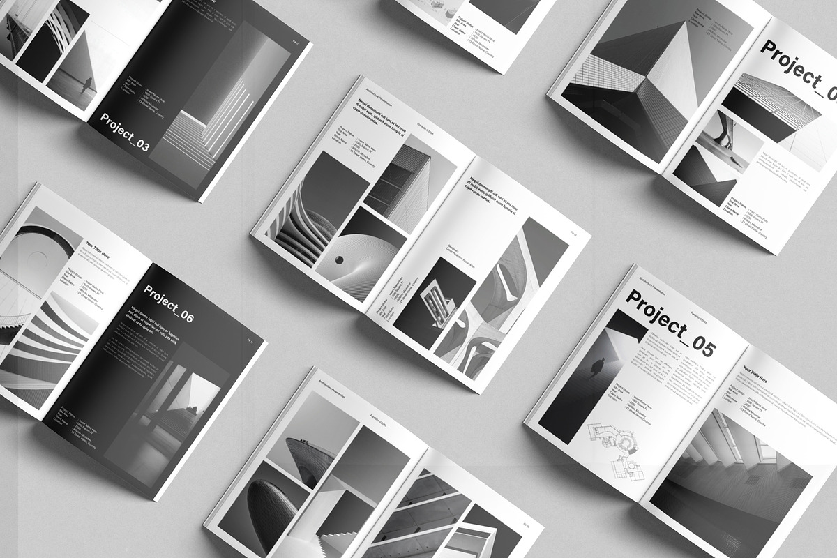 Architecture Portfolio Template, a Brochure Template by DesignCrest (Photo 8 of 13)