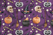 Halloween Seamless Pattern for Craft, a Pattern Graphic by Kreeya Art Shop (Thumbnail 6 of 11)
