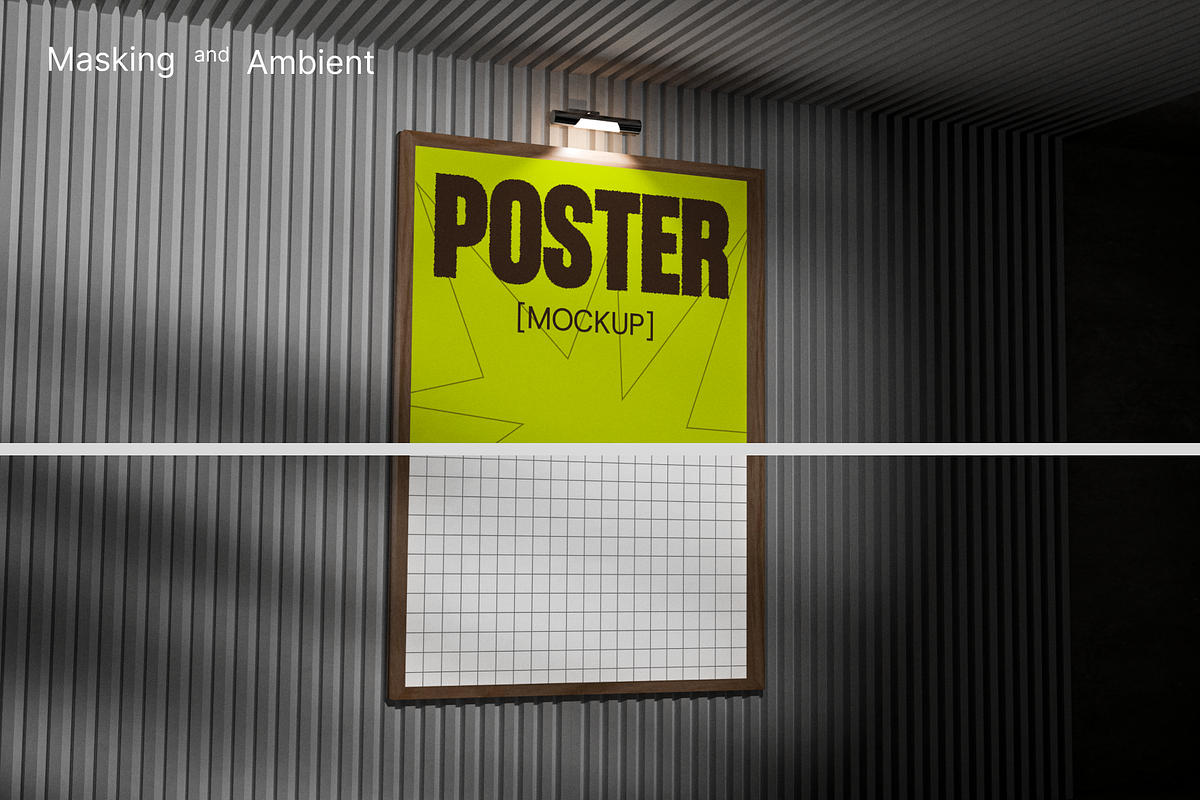 Interior Poster Mockup, an Advertising Mockup by Fourshape (Photo 6 of 6)