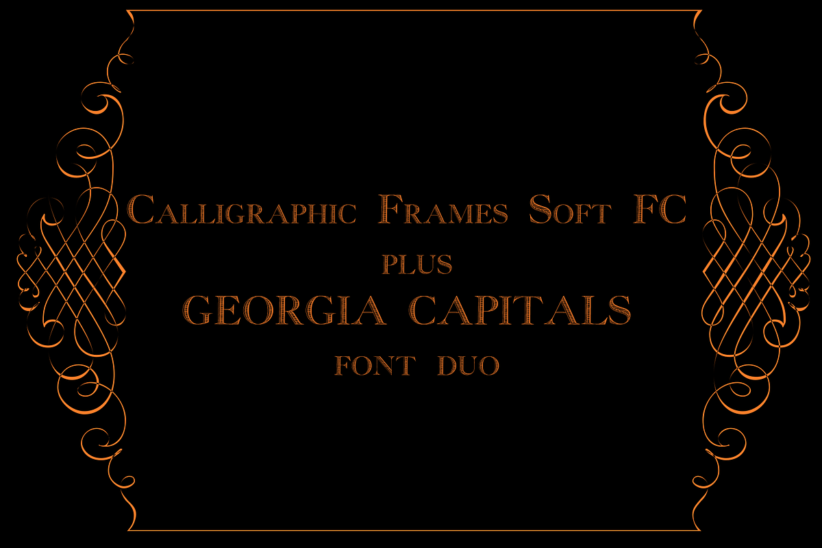 DUO Calligraphic Frames plus Cyra, a Serif Font by Intellecta Design (Photo 1 of 5)