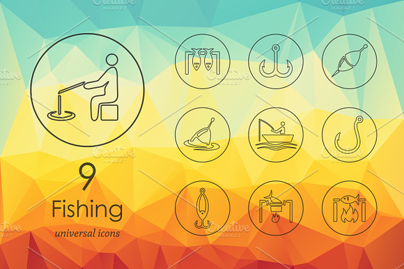 9 Fishing Icons