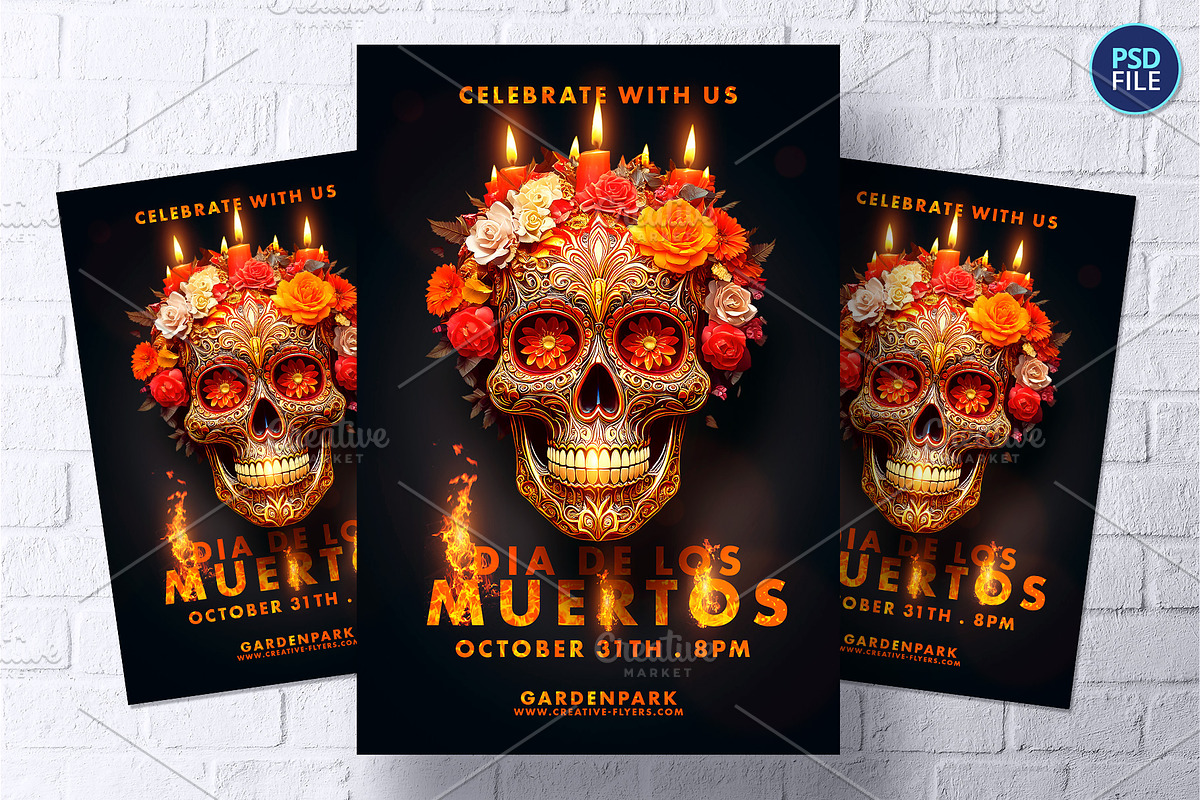 Dia de los Muertos Flyer, a Design Template by Rome B Creation (Photo 1 of 2)