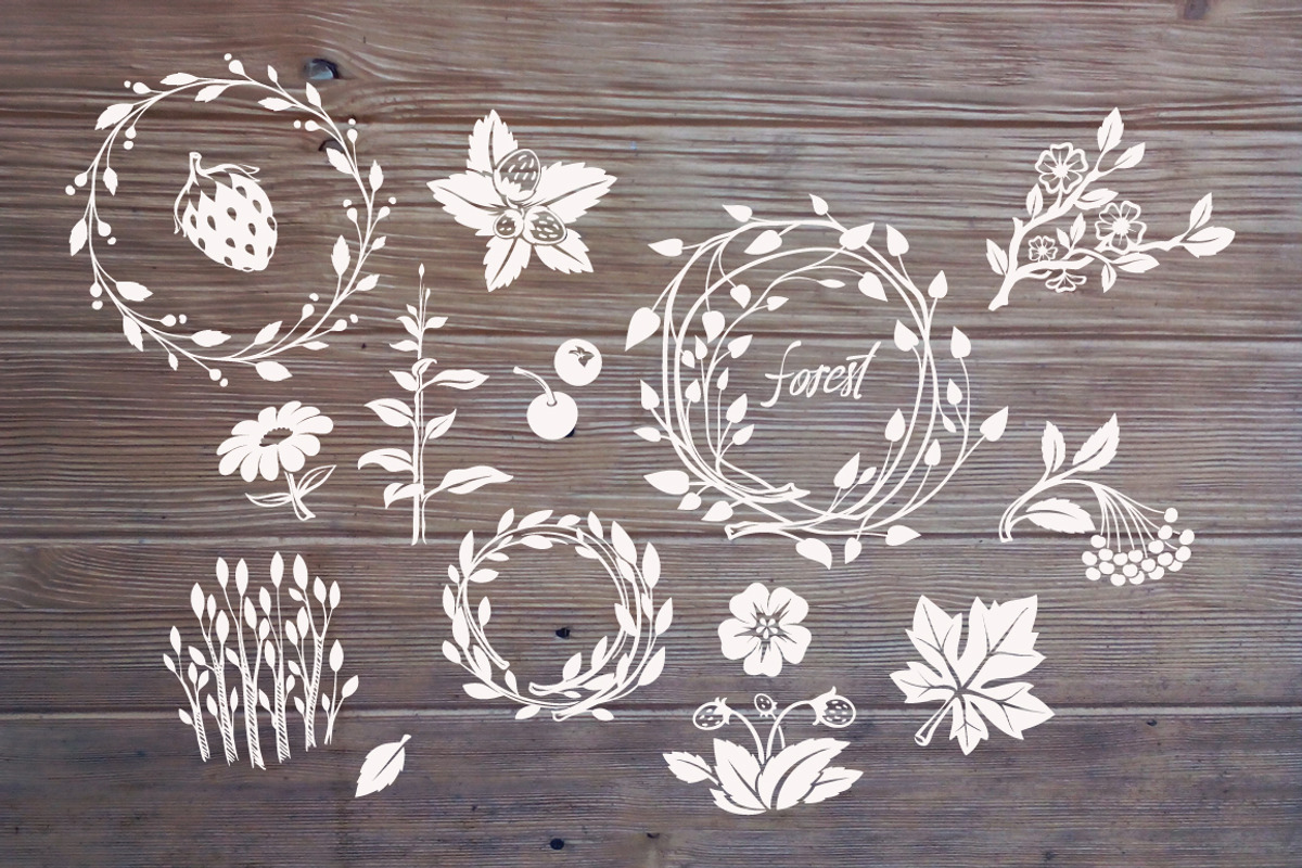 Forest Floral Freehand Drawings, an Illustration by Adiemus (Photo 5 of 5)