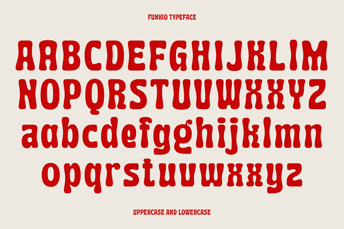 Funkio - Funky Display Sans Font, a Sans Serif Font by Sekyra Lab (Photo 2 of 10)