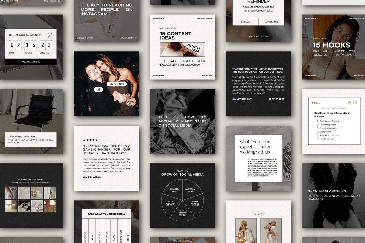 Instagram Canva Coaches Templates, a Social Media Template by Fallon Gerst (Photo 6 of 19)