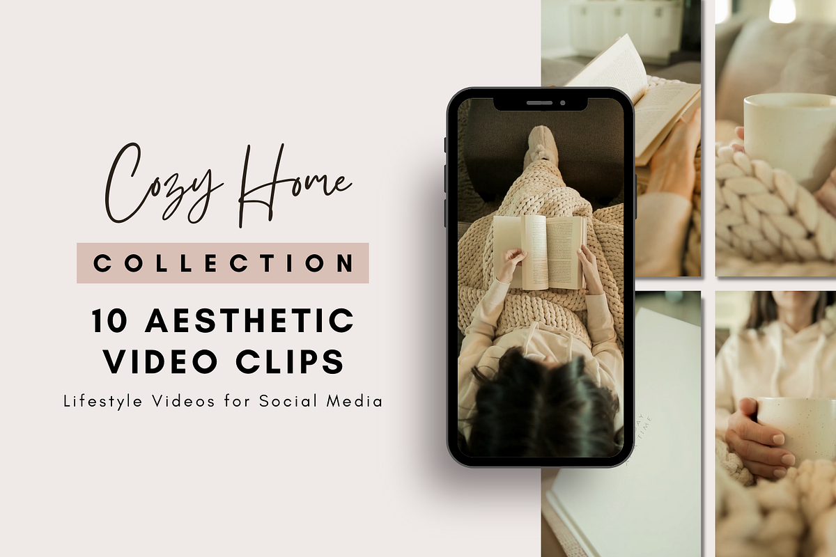 Cozy Home: 10 Aesthetic Video Clips, a Social Media Template by sociallyswanky (Photo 1 of 5)