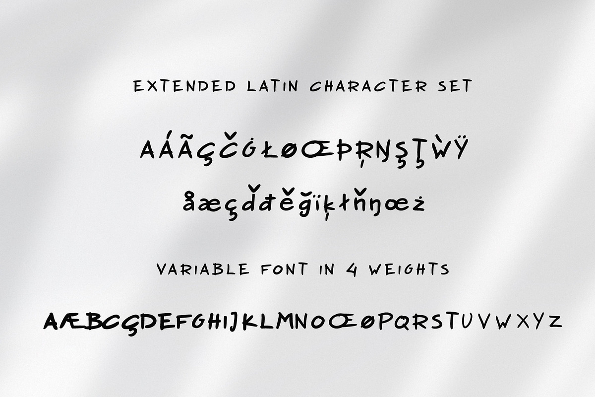 Greek Font Variable Handwritten preview 5