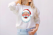 Watercolor Jolly Santa Faces Clipart, an Illustration by SVGArt (Thumbnail 4 of 8)