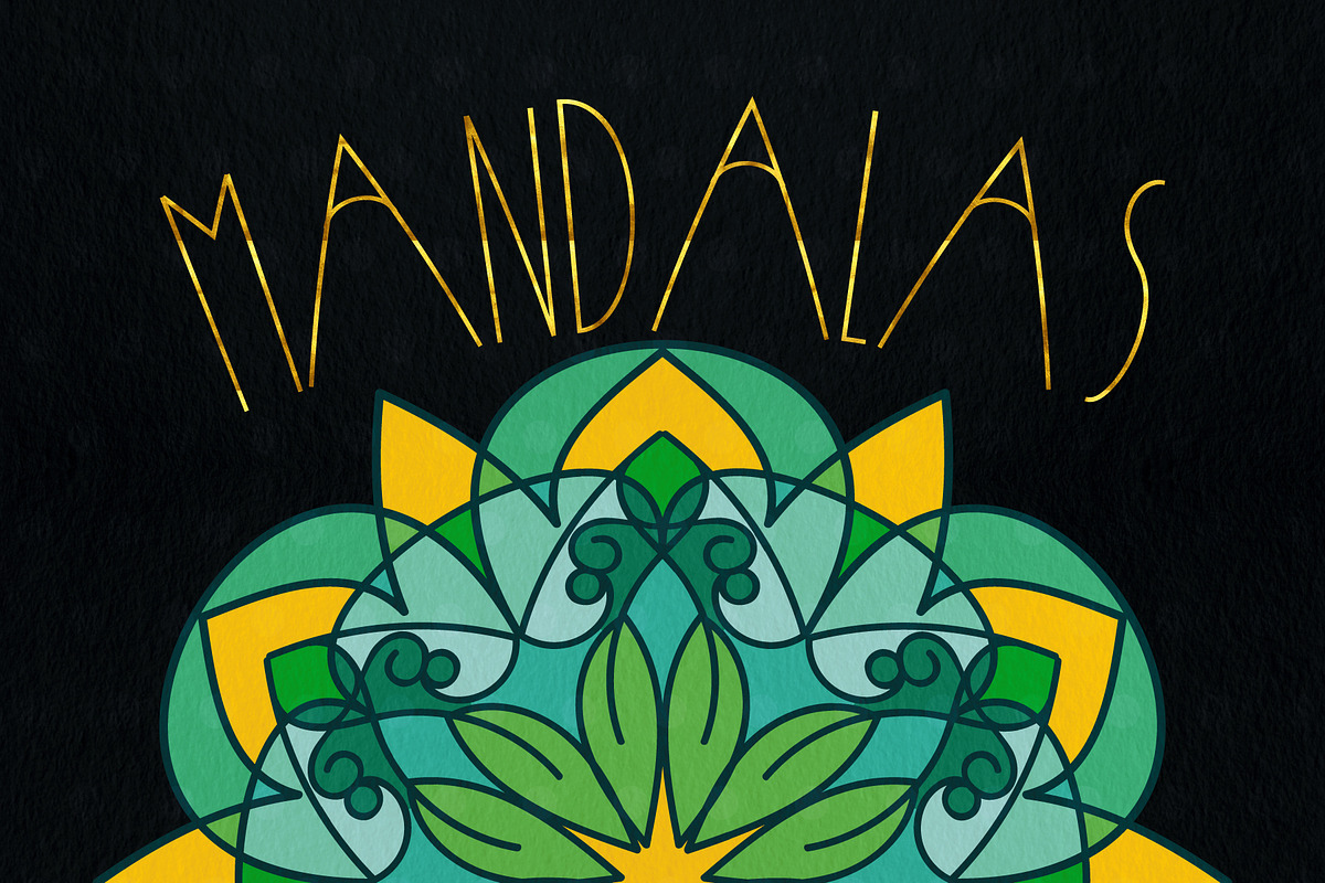 Eight Mandalas Vector, a Decorative Illustration by Anny Cecilia Walter (Photo 1 of 5)