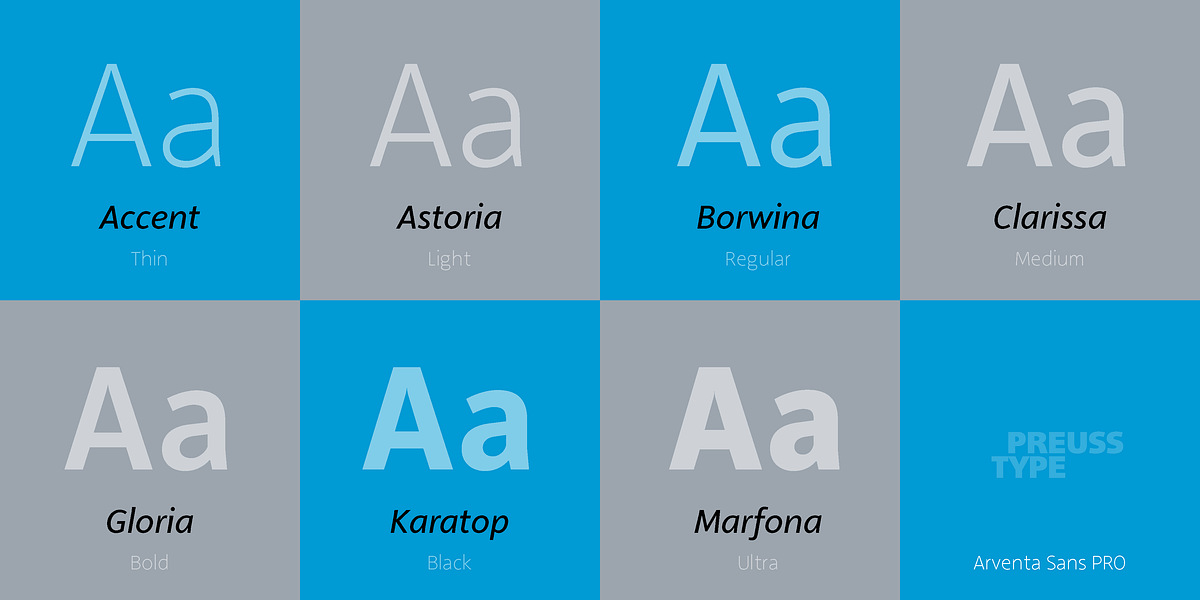 Arventa Sans PRO, a Sans Serif Font by preussTYPE (Photo 9 of 10)