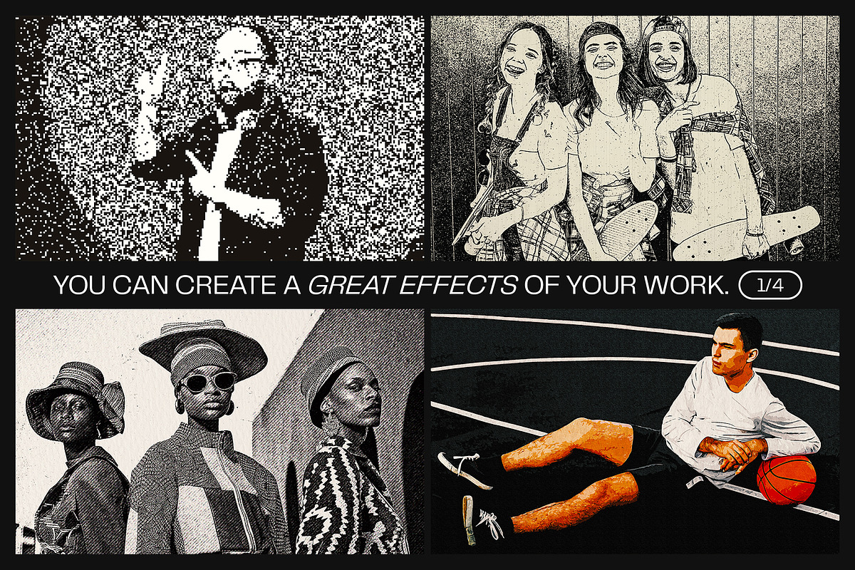 12 Photo Effect Templates, a Layer Style Add-On by iDoodle Studio (Photo 3 of 6)