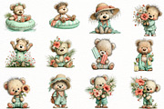Whimsical Summer bear Clipart, an Illustration by Designworld (Thumbnail 2 of 8)