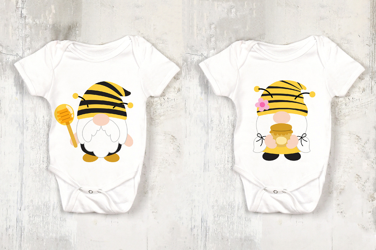 Gnomes Honey Bee Flat Clipart, an Animal Illustration by Noey smiley (Photo 6 of 7)