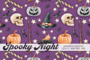 Halloween Seamless Pattern for Craft, a Pattern Graphic by Kreeya Art Shop (Thumbnail 1 of 11)