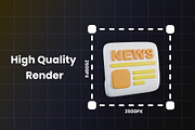 UI Essentials 3D Icon Pack, an Object Graphic by Artnivora.Std (Thumbnail 3 of 4)