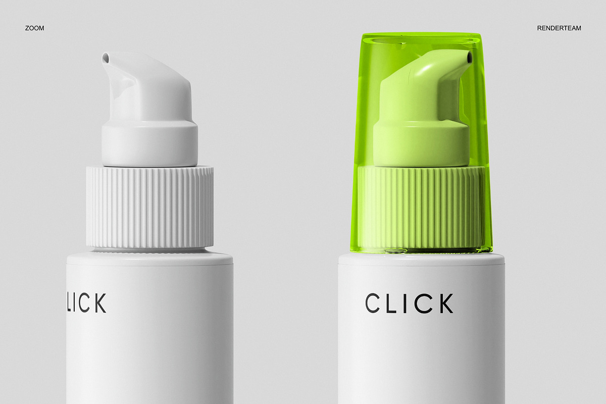 Pump Bottle Mockup Set, a Product Mockup by Renderteam (Photo 12 of 16)