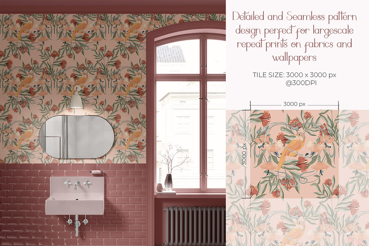 Ethereal Nouveau Luxury Pattern, a Pattern Graphic by MenoMelo Studio (Photo 5 of 9)