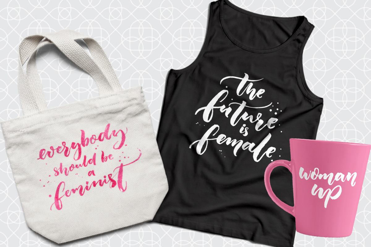 Hand lettering quotes about woman, a Graphic by Anna's Creative Store (Photo 3 of 5)