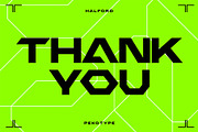 Halford – Futuristic Geometric Font, a Font by Pekotype (Thumbnail 16 of 16)