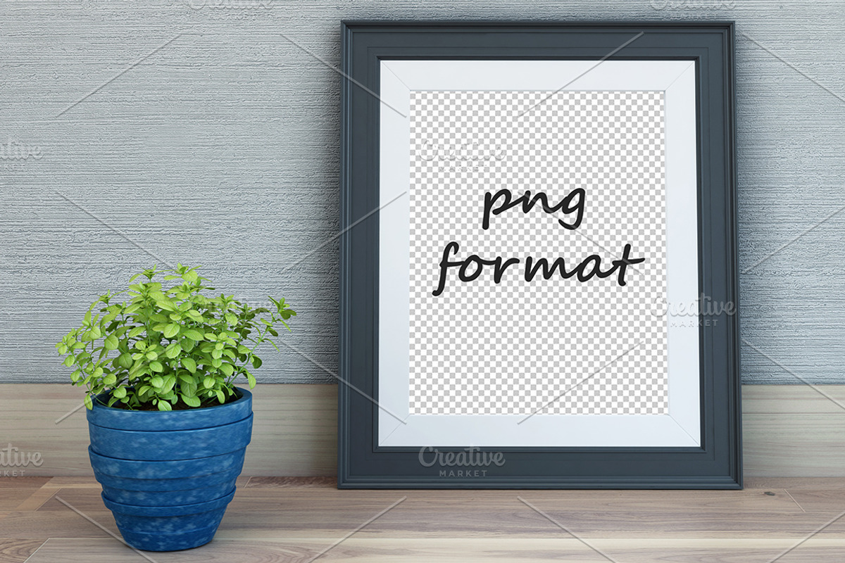 Concrete Wall Frame Mockup, a Print Template by desgiant (Photo 4 of 4)
