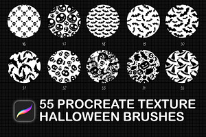 Procreate Halloween Texture Brushes