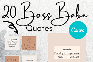 20 Boss Babe Instagram Template