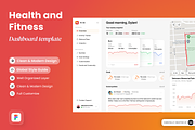 Health and Fitness Dashboard, a Websites & App Template by SLAB! Design (Thumbnail 1 of 3)