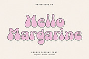 Hello Margarine - Groovy Font, a Font by Prioritype Co (Thumbnail 1 of 10)