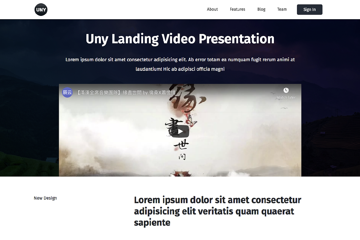 Uny Landing page templates - 6 in 1, a Landing Page Template by emagweb (Photo 6 of 7)