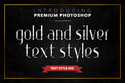 Gold & Silver #1 - 20 Text Styles, a Layer Style Add-On by Jonas Stensgaard (Thumbnail 3 of 23)
