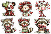 Whimsical Animals Valentine Day Clip, an Illustration by DreamPrint404 (Thumbnail 5 of 7)