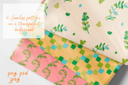 Crayon Botanical Seamless Patterns, a Pattern Graphic by Lucyinyourheart (Thumbnail 5 of 10)