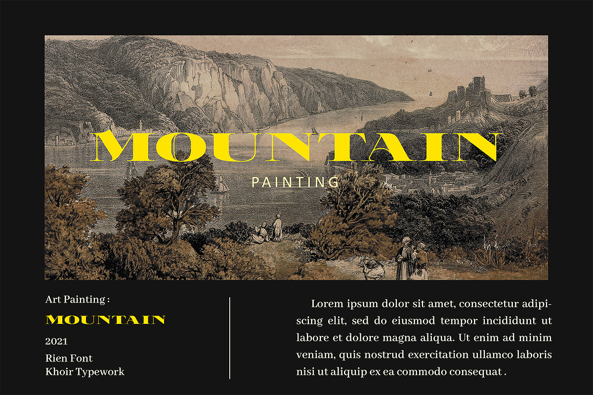 RIEN - Elegant Font, a Font by Khoir (Photo 5 of 12)