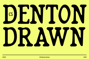 CS Denton Drawn, a Serif Font by Craft Supply Co.