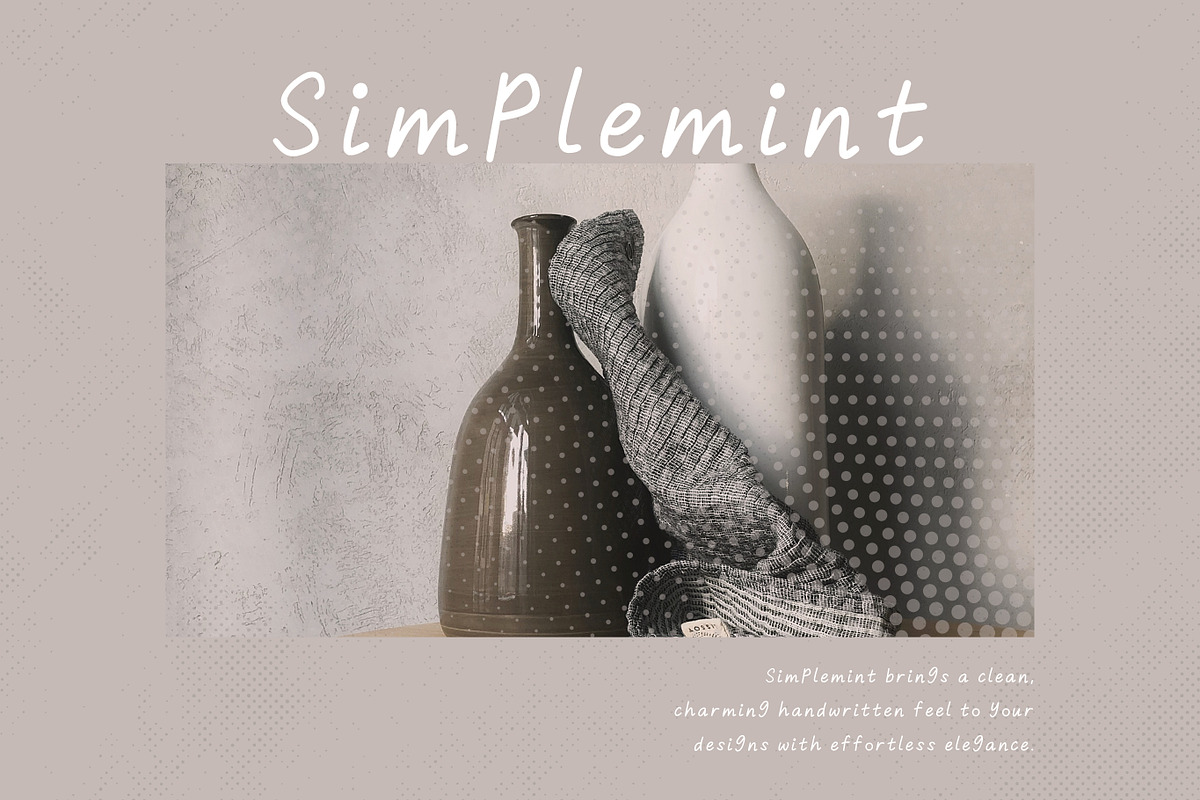 Simplemint – A Fresh Handcrafted, a Handwritten Font by adenpinkstore (Photo 1 of 7)