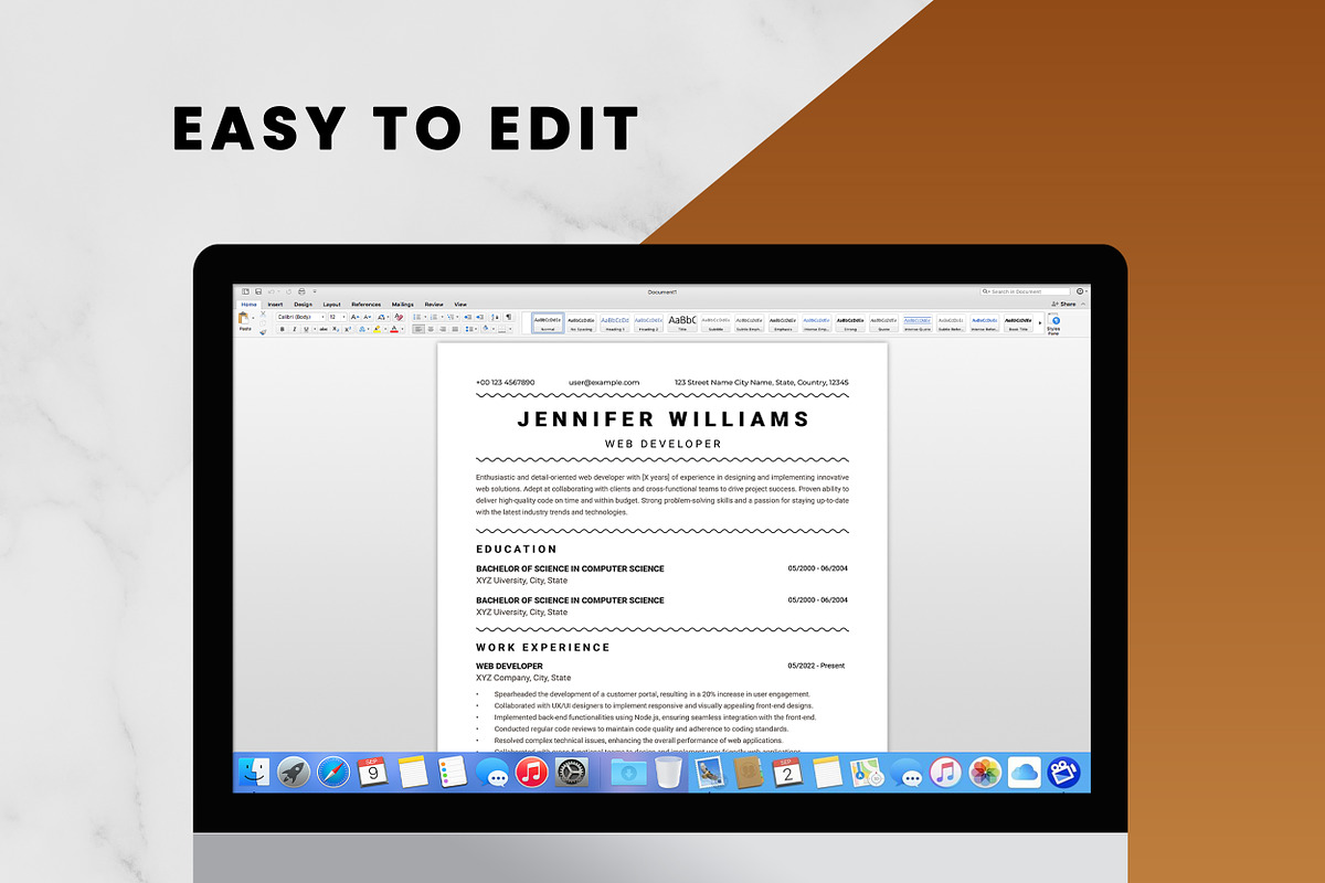 Web Developer Resume Template, a Resume Template by ResumeInventor (Photo 5 of 9)