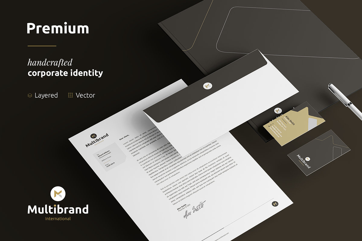 RW Multibrand Identity & Stationery, a Stationery Template by Reclameworks (Photo 1 of 4)
