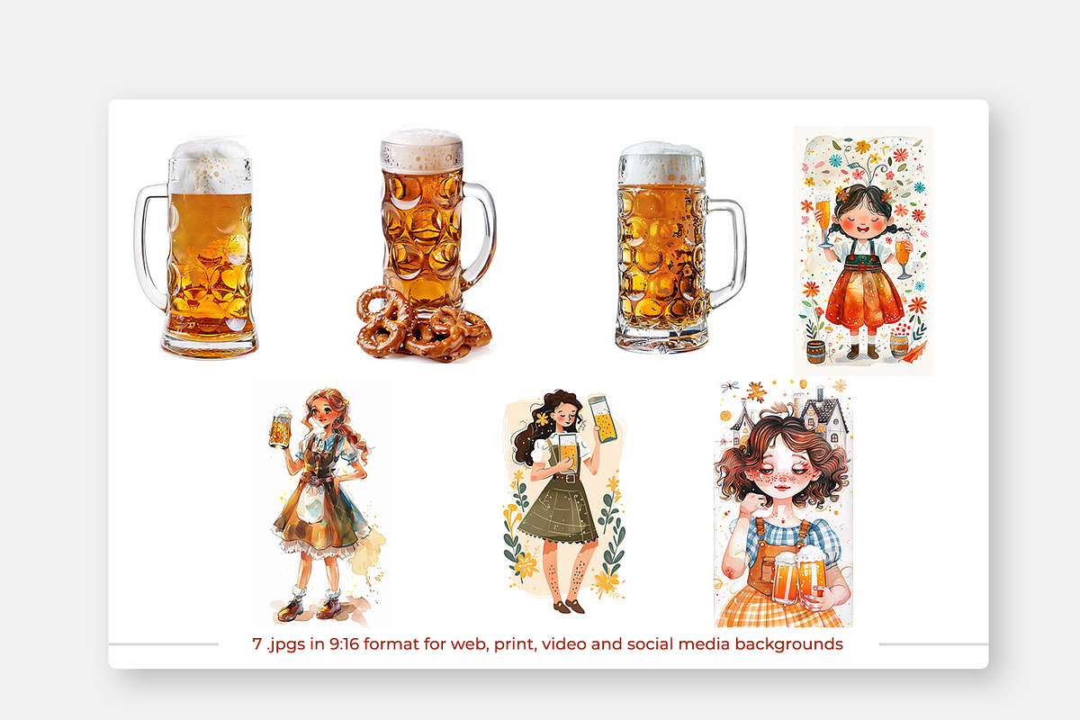 Oktoberfest Graphics Bundle, a Background Graphic by karenfoleyphoto (Photo 6 of 8)