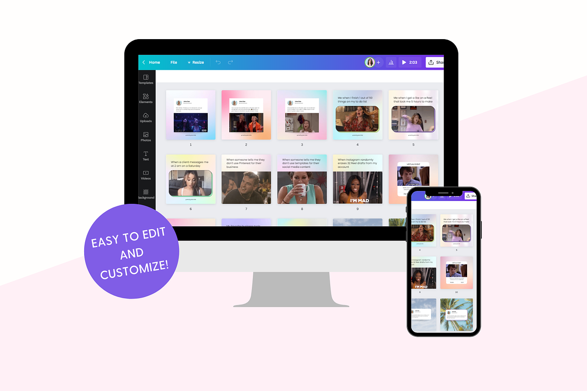 Instagram Gifs and Memes Templates, a Social Media Template by The Template Lounge (Photo 3 of 6)
