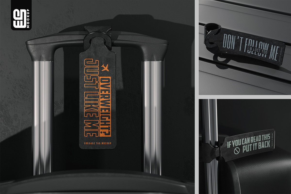 Leather Luggage Tag Mockup, a Mockup by SD Mockup (Photo 1 of 5)